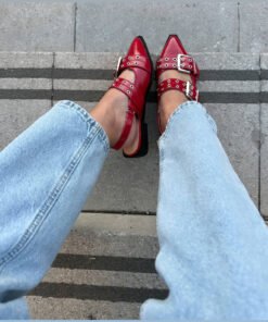 Chatita slingback doble hebilla