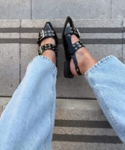 Alternative view of Chatita slingback doble hebilla